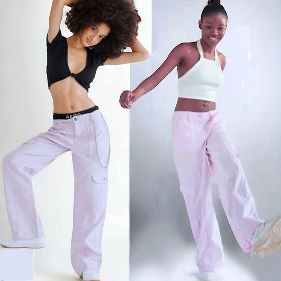 Aeropostale Pants - Aeropostale Purple Mid-Rise Utility Cargo Pants Size XXL